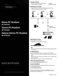 Aby wyświetlić dokument Rocketfish RF-PH4205 - Quick Setup Guide Instrukcja Użytkownika
